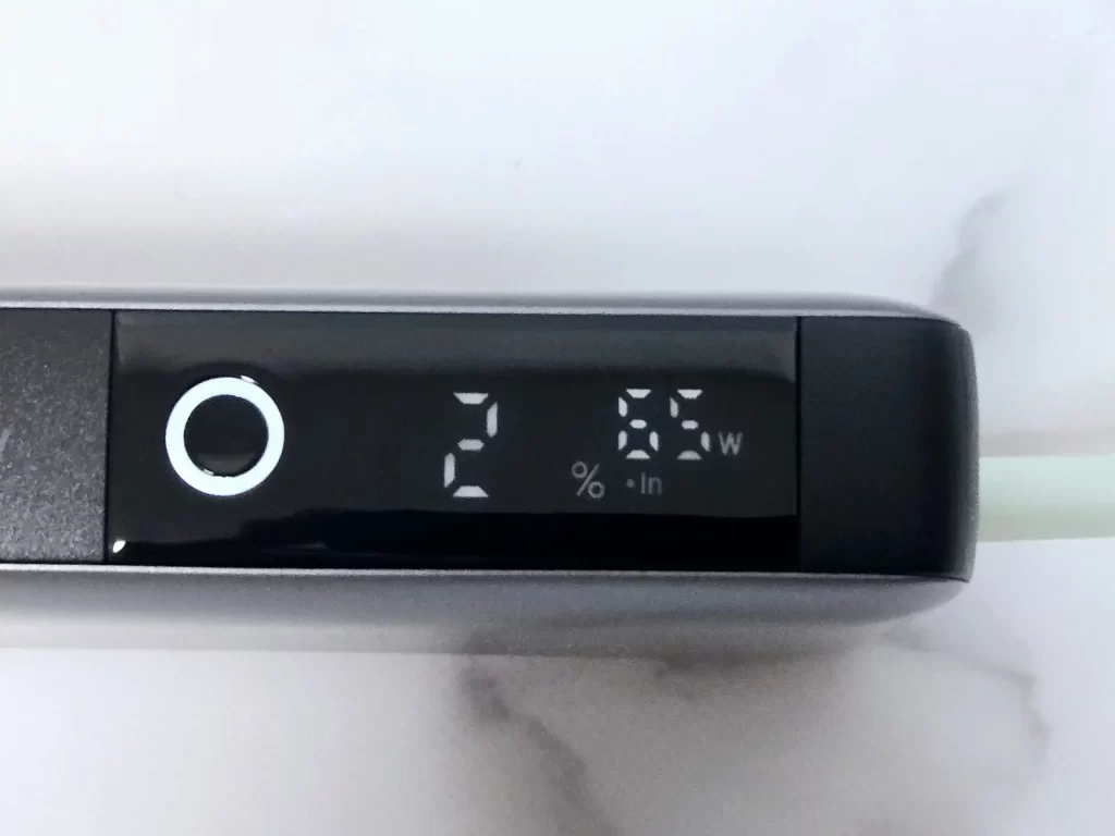 本体の充電にかかる時間も計ってみた