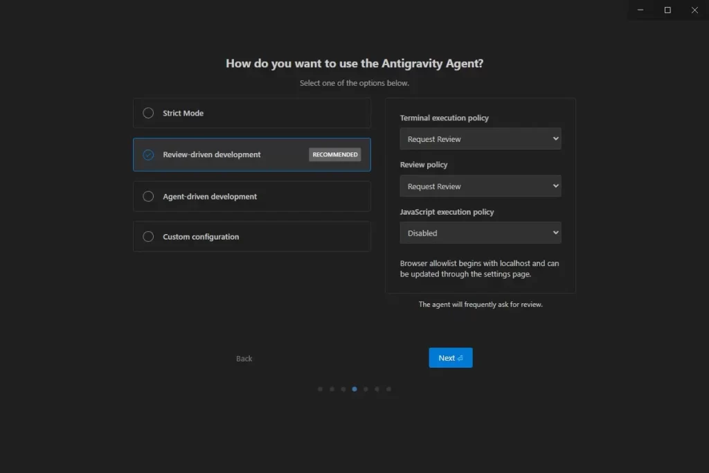 How do you want to use the Antigravity Agent?